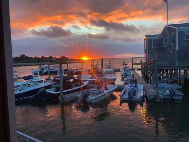Dusk over the docks